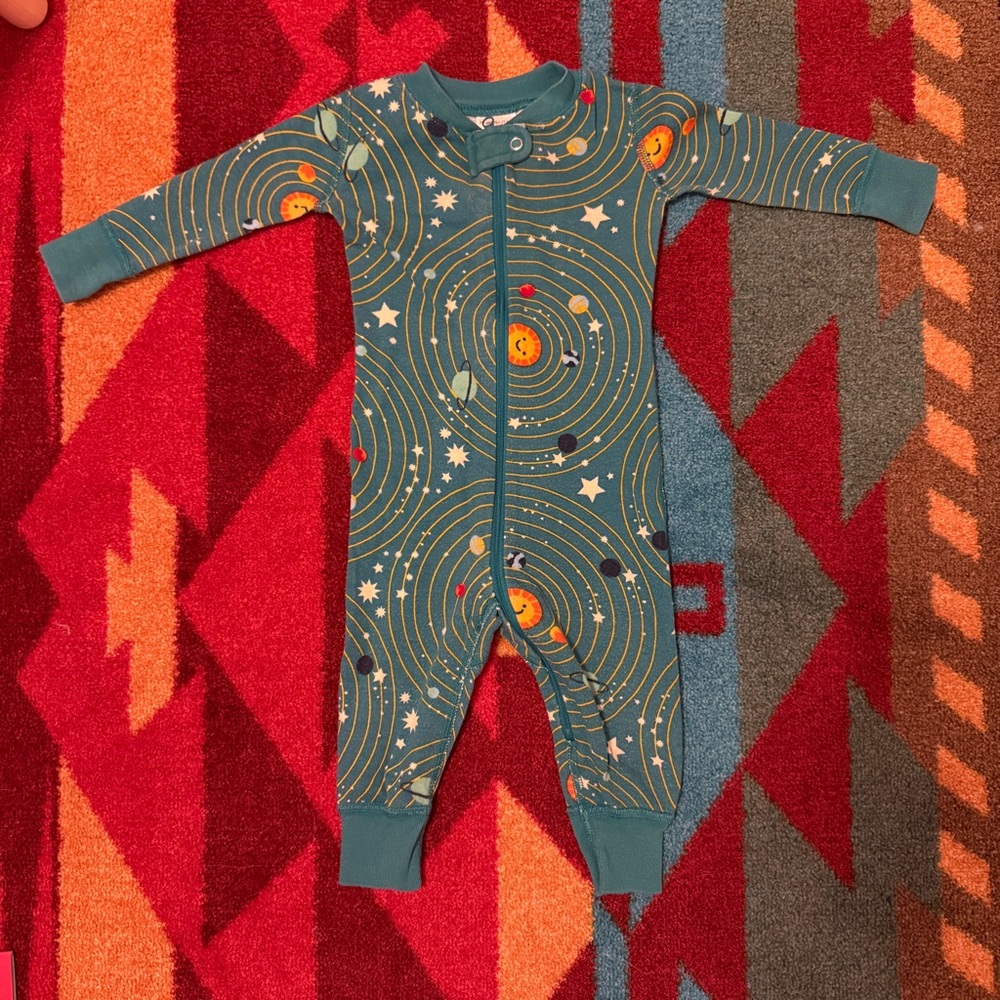 Hanna Andersson -  space-themed onesie footless romper/sleeper